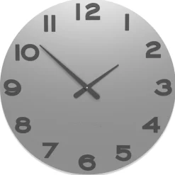 Orologi Da Parete Moderni-Selezionato da Mazzolaluce Orologio da parete 60 moderno rotondo legno colore alluminio