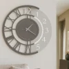 Orologi Da Parete Moderni-Selezionato da Mazzolaluce Orologio da parete moderno rotondo colore avorio fango