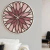 Orologi Da Parete Moderni-Bongelli Preziosi Orologio da parete mosaico rosso tondo