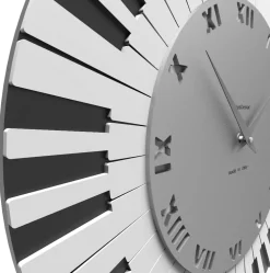 Orologi Da Parete Moderni-Selezionato da Mazzolaluce Orologio da parete musicale donizzetti legno colore grigio