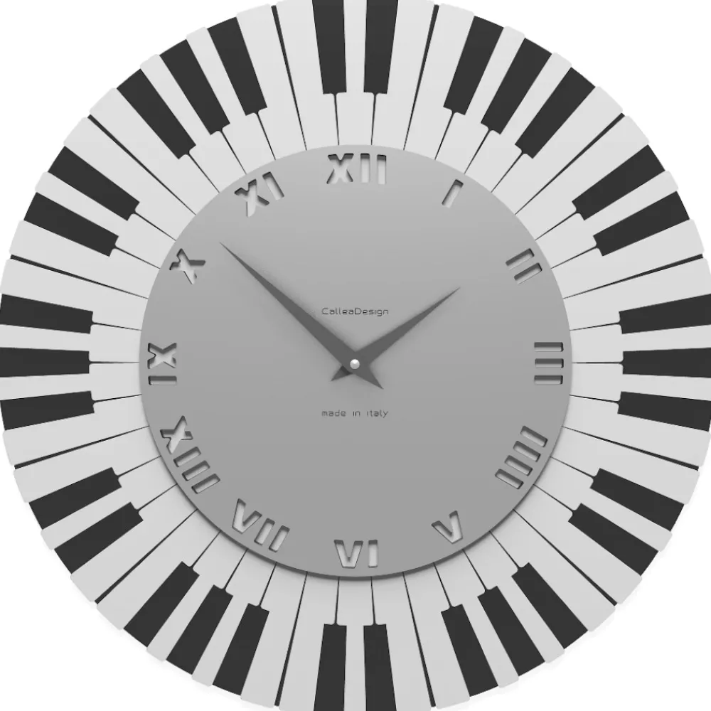 Orologi Da Parete Moderni-Selezionato da Mazzolaluce Orologio da parete musicale donizzetti legno colore grigio