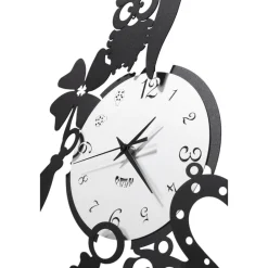 Orologi Da Parete Moderni-Selezionato da Mazzolaluce Orologio da parete nero moderno portafortuna