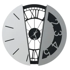 Orologi Da Parete Moderni-Selezionato da Mazzolaluce Orologio da parete nero rotondo 50cm design moderno