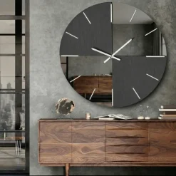 Orologi Da Parete Moderni-Selezionato da Mazzolaluce Orologio da parete next fume 60cm tondo moderno in vetro