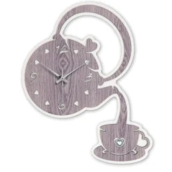 Orologi Da Parete Moderni-Bongelli Preziosi Orologio da parete per cucina tazza rovere