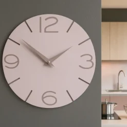 Orologi Da Parete Moderni-Selezionato da Mazzolaluce Orologio da parete rosa conchiglia design moderno