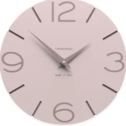 Orologi Da Parete Moderni-Selezionato da Mazzolaluce Orologio da parete rosa conchiglia design moderno