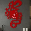 Orologi Da Parete Moderni-Selezionato da Mazzolaluce Orologio da parete rosso moderno rotondo