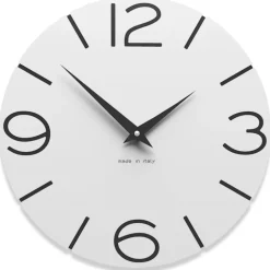 Orologi Da Parete Moderni-Selezionato da Mazzolaluce Orologio da parete rotondo bianco design moderno