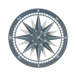 Orologi Da Parete Moderni-Selezionato da Mazzolaluce Orologio da parete rotondo bianco e azzurro nautilus