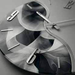 Orologi Da Parete Moderni-Selezionato da Mazzolaluce Orologio da parete rotondo 50cm resina effetto marmorizzato moderno