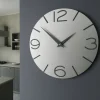 Orologi Da Parete Moderni-Selezionato da Mazzolaluce Orologio da parete rotondo 30cm moderno legno alluminio