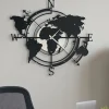 Orologi Da Parete Moderni-Selezionato da Mazzolaluce Orologio da parete rotondo design moderno planisfero nero