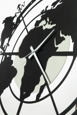 Orologi Da Parete Moderni-Selezionato da Mazzolaluce Orologio da parete rotondo design moderno planisfero nero