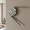 Orologi Da Parete Moderni-Selezionato da Mazzolaluce Orologio da parete rotondo design moderno color fango