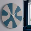 Orologi Da Parete Moderni-Selezionato da Mazzolaluce Orologio da parete rotondo legno blu rotondo 34cm