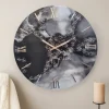 Orologi Da Parete Moderni-Selezionato da Mazzolaluce Orologio da parete smoke 60cm design moderno nero bianco