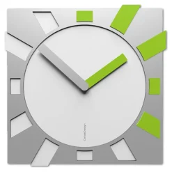 Orologi Da Parete Moderni-Selezionato da Mazzolaluce Orologio da parete verde mela quadrato giappone design
