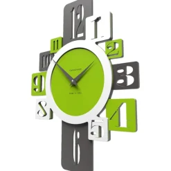 Orologi Da Parete Moderni-Selezionato da Mazzolaluce Orologio da parete verde moderno design per soggiorno