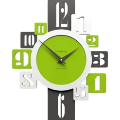 Orologi Da Parete Moderni-Selezionato da Mazzolaluce Orologio da parete verde moderno design per soggiorno