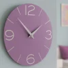 Orologi Da Parete Moderni-Selezionato da Mazzolaluce Orologio da parete viola per cameretta
