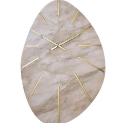 Orologi Da Parete Moderni-Selezionato da Mazzolaluce Orologio da parete 110x72 cm effetto marmo beige