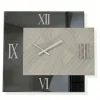 Orologi Da Parete Moderni-Selezionato da Mazzolaluce Orologio da parete 60x70 design quadrato specchio fume carta da parati