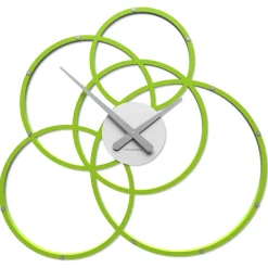 Orologi Da Parete Moderni-Selezionato da Mazzolaluce Orologio da parete 59x56 verde mela cerchi design moderno