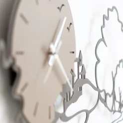 Orologi Da Parete Moderni-Selezionato da Mazzolaluce Orologio decorativo da parete paesaggio colore fango