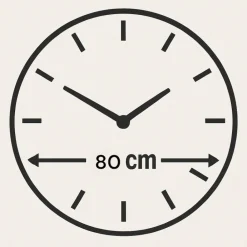 Orologi Da Parete Moderni-Selezionato da Mazzolaluce Orologio design moderno 80cm resina effetto marmo-vetro-legno