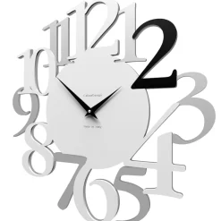 Orologi Da Parete Moderni-Selezionato da Mazzolaluce Orologio design numeri da parete moderno nero grigio