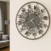 Orologi Da Parete Moderni-Selezionato da Mazzolaluce Orologio farfalle da parete moderno colore fango per soggiorno