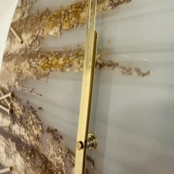 Orologi Da Parete Moderni-Selezionato da Mazzolaluce Orologio goldy 60cm per parete tondo moderno in resina oro