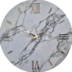 Orologi Da Parete Moderni-Selezionato da Mazzolaluce Orologio grande 80cm da parete effetto marmo bianco moderno