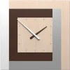 Orologi Da Parete Moderni-Selezionato da Mazzolaluce Orologio grande da muro rovere decape clock63 stripes
