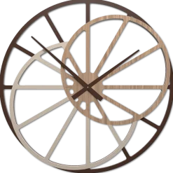 Orologi Da Parete Moderni-Selezionato da Mazzolaluce Orologio grande da parete 95cm noce canaletto