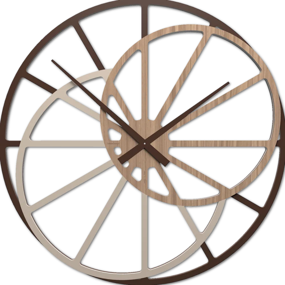 Orologi Da Parete Moderni-Selezionato da Mazzolaluce Orologio grande da parete 95cm noce canaletto