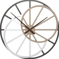 Orologi Da Parete Moderni-Selezionato da Mazzolaluce Orologio grande da parete moderno caffelatte