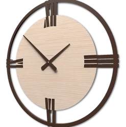 Orologi Da Parete Moderni-Selezionato da Mazzolaluce Orologio grande da parete rovere decape' sirio