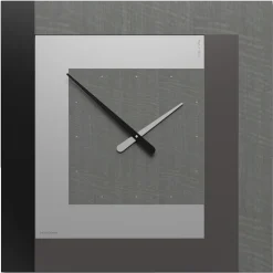Orologi Da Parete Moderni-Selezionato da Mazzolaluce Orologio grande moderno a parete clock63 radica grigia