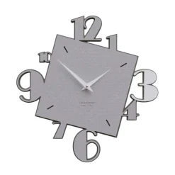 Orologi Da Parete Moderni-Selezionato da Mazzolaluce Orologio in legno da parete design numeri grigio quarzo