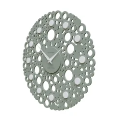 Orologi Da Parete Moderni-Selezionato da Mazzolaluce Orologio in legno da parete rotondo verde 40cm