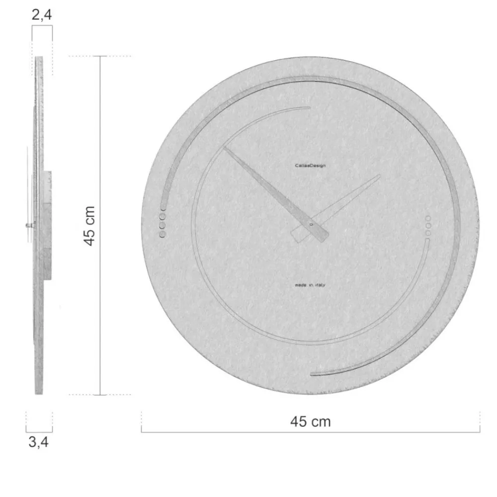 Orologi Da Parete Moderni-Selezionato da Mazzolaluce Orologio in legno per parete design rotondo rovere