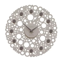 Orologi Da Parete Moderni-Selezionato da Mazzolaluce Orologio in legno tortora moderno rotondo 40cm