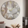 Orologi Da Parete Moderni-Selezionato da Mazzolaluce Orologio lilly 80cm tondo per parete effetto marmo particolare
