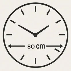 Orologi Da Parete Moderni-Selezionato da Mazzolaluce Orologio lilly 80cm tondo per parete effetto marmo particolare