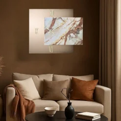 Orologi Da Parete Moderni-Selezionato da Mazzolaluce Orologio lux bronzo 97x80 per parete di grandi dimensioni