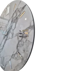 Orologi Da Parete Moderni-Selezionato da Mazzolaluce Orologio mabby moderno 60cm da parete effetto marmo bianco