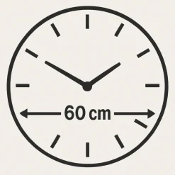 Orologi Da Parete Moderni-Selezionato da Mazzolaluce Orologio mabby moderno 60cm da parete effetto marmo bianco
