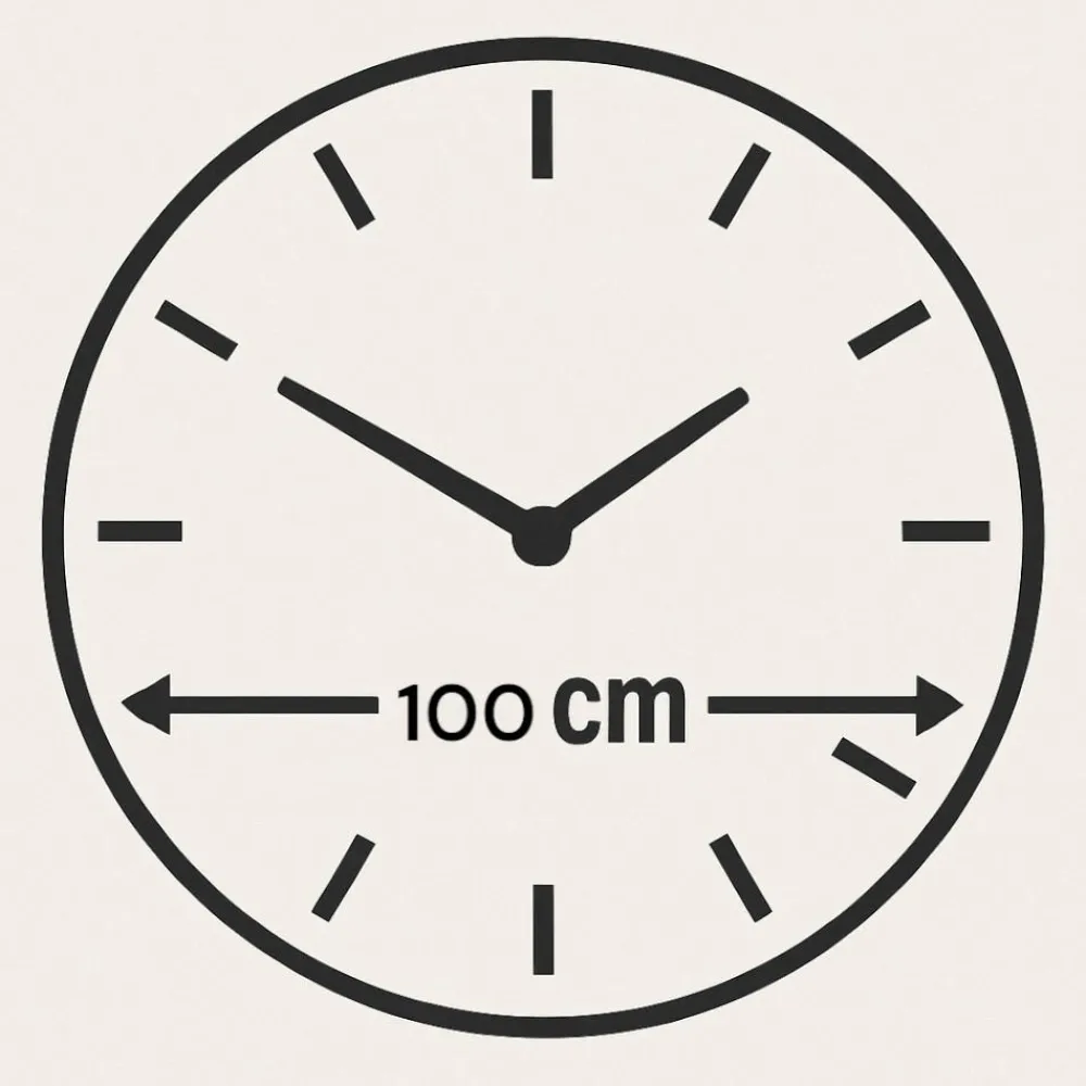 Orologi Da Parete Moderni-Selezionato da Mazzolaluce Orologio marmy 100cm da parete moderno tondo dettagli in oro